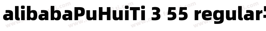 alibabaPuHuiTi 3 55 regular字体字体转换
